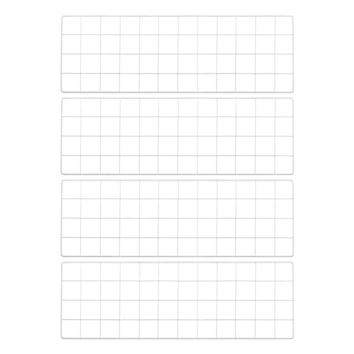 PATIKIL 24x8 Inch Wall Grid Panel, 4 Pcs Metal Wire Photo Wall Decorative Grid for Photo Display Hanging Picture Memo Home Decorations, White - color: White, size: 24x8inch