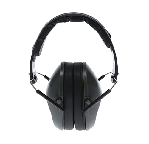 Walker's Unisex Adult's Lightweight Foldable Hearing Protection 22 dB Noise Reduction Pro Low-Profile Earmuffs - color: Grey, size: One Size