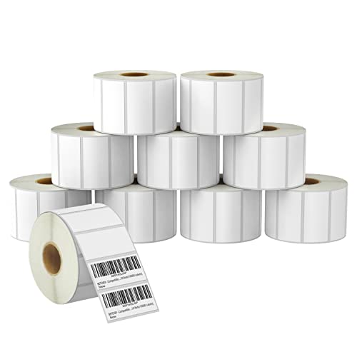 BETCKEY - 2" x 1.5" (51 mm x 38 mm) Thermal Labels, [10 Roll/10000 Labels]