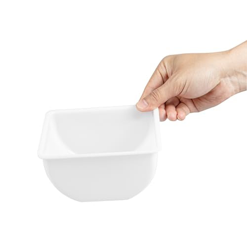 Restaurantware-CADDY INSERTS ONLY: Bar Lux 1.6 Pint Inserts For Condiment Dispensers, 4 Replacement Inserts For Garnish Caddies - Condiment Caddy Sold Separately, Sturdy, White Plastic Tray Inserts - size: 1.5 Pint