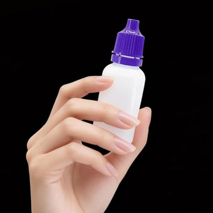 10Pcs 15ml Plastic Dropper Bottles, 0.5oz Small Squeeze Leakproof Dropper Bottle with Childproof Cap and Plug, Reusable Portable Eye Liquid Container for Travel Purple - color: Purple Cap