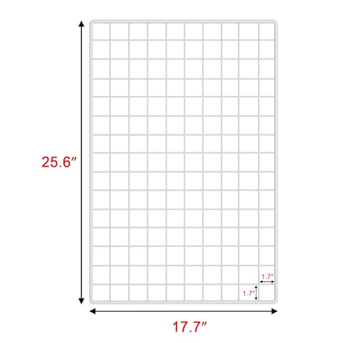 C&AHOME Photo Wall Display Set of 2, Wall Grid Panel, 17.7" x 25.6", White - color: White, size: 17.7 x 25.6 (45x65cm)