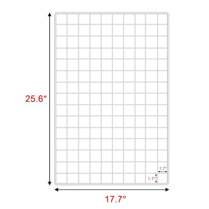 C&AHOME Photo Wall Display Set of 2, Wall Grid Panel, 17.7" x 25.6", White - color: White, size: 17.7 x 25.6 (45x65cm)