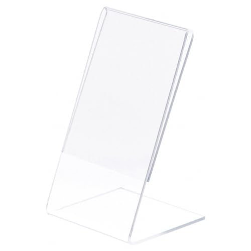 Plymor 3" W x 5" H Angled Sign Display/Literature Holder - size: 3" x 5"
