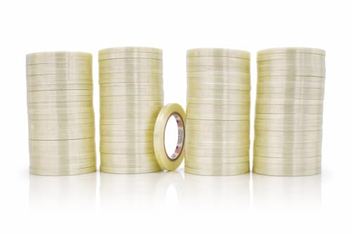 MAT Commodity Grade Fiberglass Reinforced Filament Strapping Tape - 3/8 in. Wide x 60 yds. (Pack of 96) Filaments Run Lengthwise - size: 96-Roll