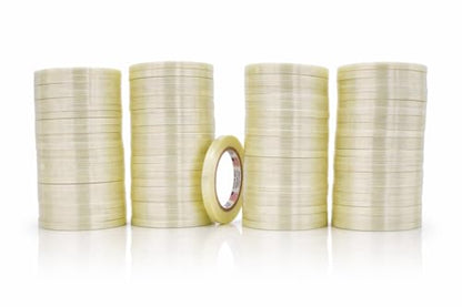 MAT Commodity Grade Fiberglass Reinforced Filament Strapping Tape - 3/8 in. Wide x 60 yds. (Pack of 96) Filaments Run Lengthwise - size: 96-Roll