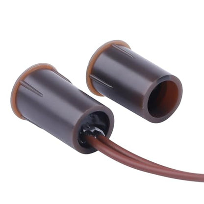 Magnetic Door Switch RC-33 NC Recessed Wired Security Window Door Contact Sensor Alarm Brown 2 Sets - color: Brown
