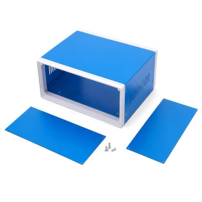 Metal Enclosure Project Box Electronic Junction Box DIY Electric Box Case - size: 9.84" x 7.48" x 4.33"