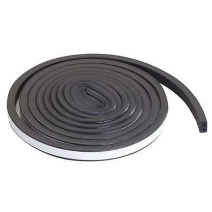 MD Building Rubber Auto & Marine Weatherseal, Black, 10ft x 19/32in - size: 10 Ft.