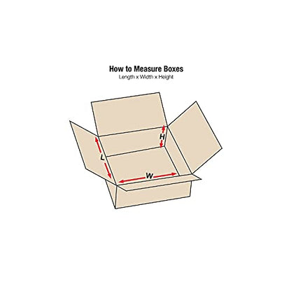 BOX USA 12 x 10 x 2 Corrugated Cardboard Boxes, Flat 12'L x 10'W x 2'H, Pack of 25 | Shipping, Packaging, Moving, Storage Box for Home or Business, Strong Wholesale Bulk Boxes - size: 12x10x2