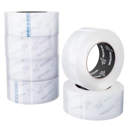 Packstrong Heavy Duty Packing Tape 6 Rolls, 2 Inch Wide 3.1 Mil 110 Yards - size: 2" Wide x 3.1 Mil Thick