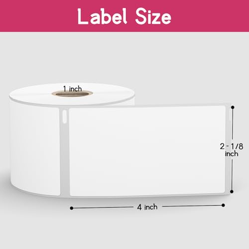 12 Rolls, 2640 Shipping Labels Replacement for DYMO 30323(2-1/8" x 4") - size: 2-1/8" x 4" | 30323-12 Rolls