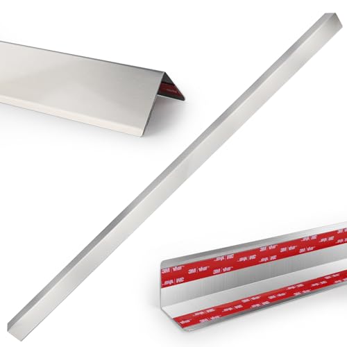 Stainless Steel Wall Corner Guards, 1.5 x 1.5 x 96 inches (10 Pcs) Made of 304 Steel, These 90-Degree Angle Metal Corner Protectors are Designed Wall Protection and Decoration（10Pcs 1.5 x 1.5 x 96） - color: Silver, size: 1.5x1.5x96 Inches