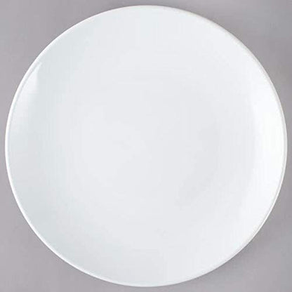 Restaurant Value, Stoneware Coupe Shape Plate 9", Bright White, Case of 24 - color: Bright White, size: Plate 9"