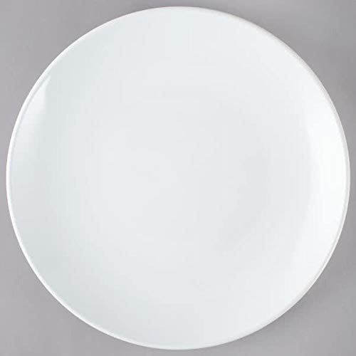 Restaurant Value, Stoneware Coupe Shape Plate 7.25", Bright White, Case of 36 - color: Bright White, size: Plate 7.25"
