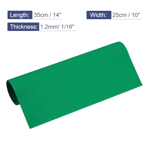 MECCANIXITY Corrugated Paper Sheets 5pcs 14x10x1/16inch Emerald Green - color: Emerald Green, size: 14inch x 10inch x 1/16inch