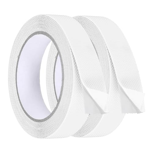 uxcell 2Pcs Rubber Grip Tape, 1" x16ft Non-Slip Tape with Grip Tapes, White - color: White, size: 1 in x 16 ft