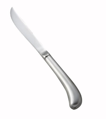 Winco Lafayette Stainless Steel Steak Knife, Hollow Handle (Set of 12)