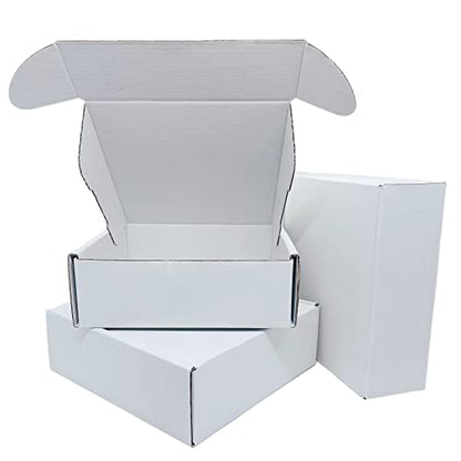 Small White Box 6 x 6 x 2 Inch 50 Pack Shipping Boxes - size: 6 x 6 x 2 Inch