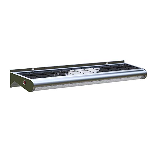eLEDing Solar Powered LED Wall Light 10W – Outdoor Weatherproof Wireless Billboard & Sign Security Light, Dusk-to-Dawn All-Night Illumination for Patio, Building, Back Door & Bus Stop - size: 10W