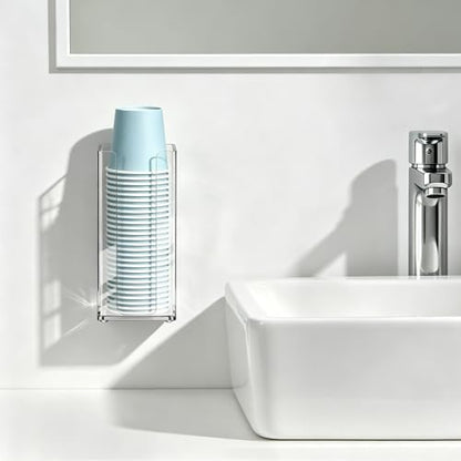 Bathroom Cup Dispenser, Wall Mount Cups Holder Fit 3oz Cups - color: Small
