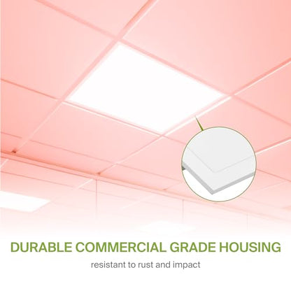ASD 2x2 RGBW Smart LED Flat Panel Light, 3500K 4000K 5000K UL 2 Pack - color: RGBW, size: 2X2