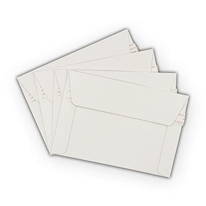 50 EcoSwift 6.5 x 4.5 Rigid Photo Mailers Stay Flats White Cardboard Self Seal Envelopes - size: One Size