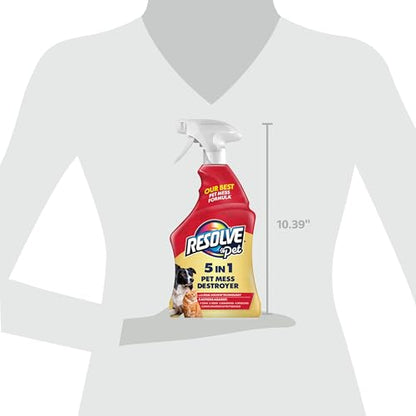 Resolve® 5-in-1 Pet Carpet Cleaner Spray for Stains & Odors, 22oz - size: 22 Fl Oz (Pack of 1)