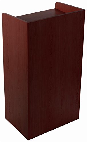 Displays2go Hostess Station, Mahogany - color: Mahogany