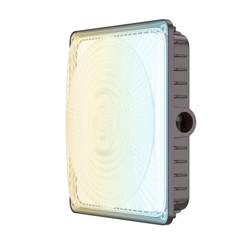 Glitgate LED Canopy Light 100W/80W/60W 3CCT Selectable, 11000LM, 120V - size: 1 Pack