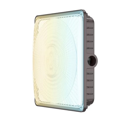 Glitgate LED Canopy Light 100W/80W/60W 3CCT Selectable, 11000LM, 120V - size: 1 Pack