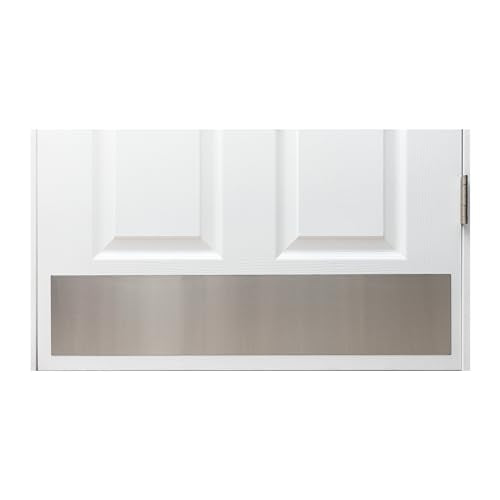 Stainless Steel Door Kick Plate, 8" X 34", No Holes, for Door Widths 36", Made in USA - size: 8" X 34" (36" Door) No Holes