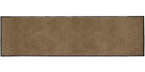 WaterHog Max Diamonds Front Door Mat Indoor Outdoor Entrance, All-Weather - color: Khaki, size: Runner 35"x118" (3’x10’)