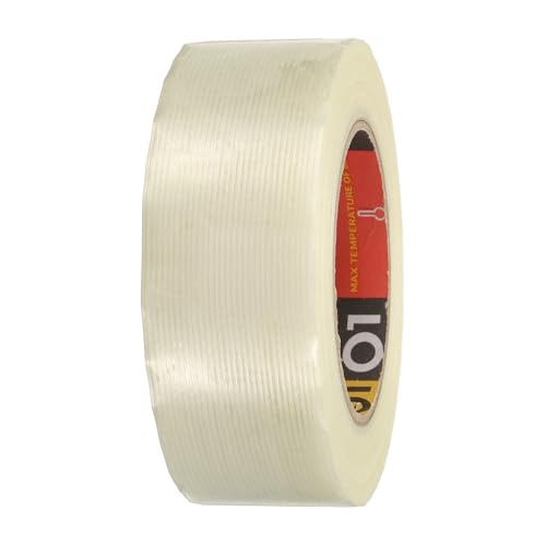 uxcell Filament Strapping Tape 1 3/4" x 54.7 Yards 5.9 Mil Heavy Duty Clear - size: 1 3/4 Inch x 54.7 Yards 5.9 Mil