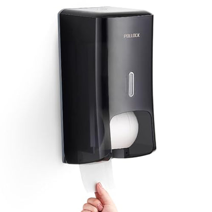 Pollock Commercial Twin Jumbo Toilet Tissue Dispenser - color: Blk-5022-b
