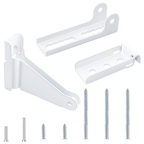 Reinforced Storm Door Closer Bracket, Screen Door Closer Replacement Part, Compatible with Andersen, Emco, Larson,Pella,40201 Door Repair Kit, for Wind Protection and Protecting Doors (White) - style: White