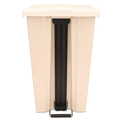 Rubbermaid Commercial Products Legacy Step-On Plastic Trash Can/Container, 23-Gallon, Beige, Hands-Free Garbage Can for Medical Waste in Hospitals/Lab/Emergency/Patient Rooms