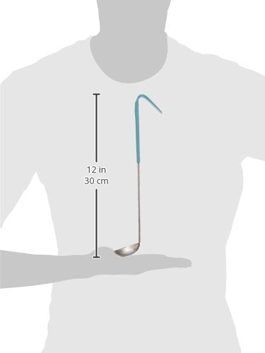 Winco Stainless Steel Ladle with Teal Handle, 1/2-Ounce - color: Teal, size: 1/2 Ounce, style: One Piece