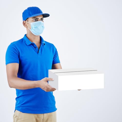 Calenzana 12x4x3 Shipping Boxes Set of 25, White Corrugated Cardboard Box for Mailing Packing Gifts Small Business - size: 12x4x3, style: 25 Pack