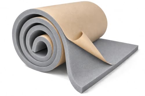 XCEL Marine Foam Roll with Self Adhesive - Gray 72" x 17" x 1/4" Closed Cell Foam Rubber Water Resistant Padding Sheet - Home, Marine, Garage, Automotive, Crafts & Cosplay (Gray, 72" x 17" x 1/4") - color: Gray, size: 72" x 17" x 1/4"