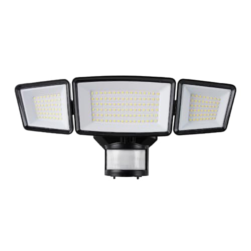 Sylvania 23W Security LED Light with Motion Sensor, Hardwired, 3500 LMS, Wet Rated, 5000K, Daylight - 1 Pack (66479) - color: Black, style: 23W Motion Sensor
