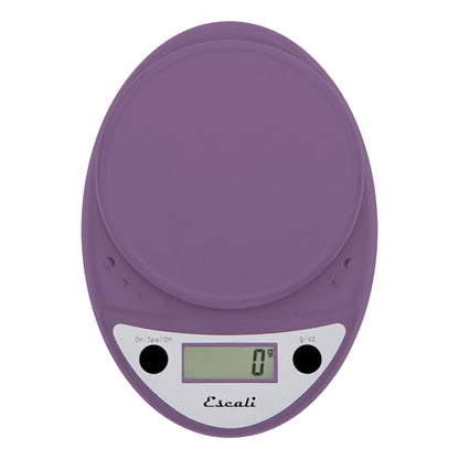 Escali Primo Digital Food Scale Multi-Functional Kitchen Scale and Baking Scale for Precise Weight Measuring and Portion Control, 8.5 x 6 x 1.5 inches, Lavender - color: Lavender