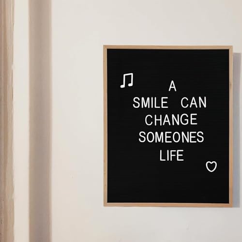 Large Felt Letter Board 24x30 Inch with 748 letters, Menu Board Letter, Felt Board Message Board, Changeable Letter Board Black Letter Board Sign Restaurant, Office, Barnwood Frame Letterboard (Light Oak) - color: Light Oak