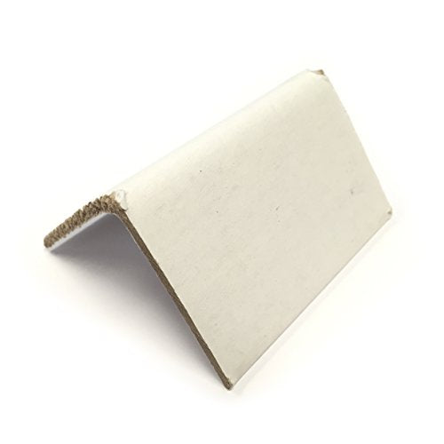 Cardboard Edge Corner Protectors 2" x 2" x 3" White - Case of 200