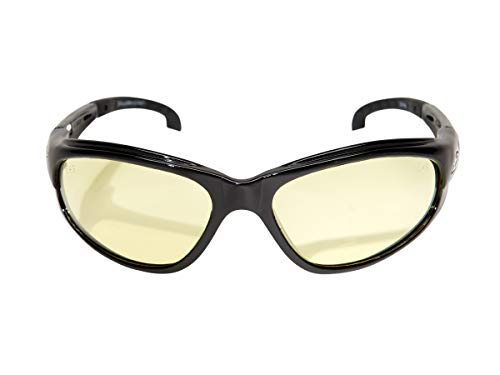 Edge SW111 Dakura Wrap-Around Safety Glasses - color: Yellow, size: One Size, style: Standard