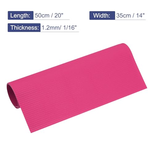 MECCANIXITY Corrugated Paper Sheets 5pcs 20x14x1/16inch Rose Red - color: Rose Red, size: 20inch x 14inch x 1/16inch