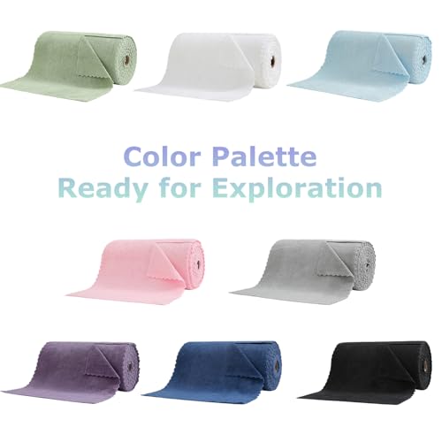 Jessy Home 80 Pack Microfiber Cleaning Cloth Roll Reusable Paper Towels 12"x12" Tear Away Cloth, Microfiber Towels for Cars, Wash Cloths, Lint Free Rags for House, Kitchen,Window,Cleaning Supplies - color: Apricot Yellow