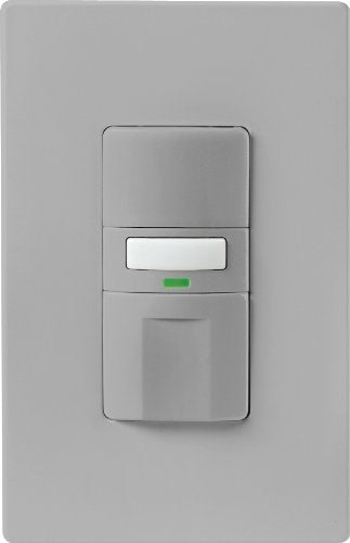 Eaton OS310U-GY-K Motion-Activated Occupancy Sensor Wall Switch, Gray - color: Gray