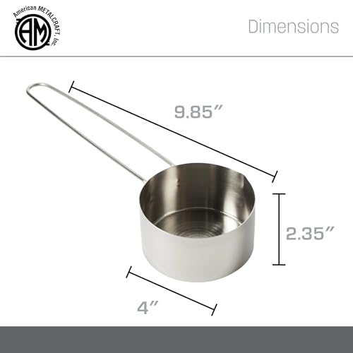 American Metalcraft MCL175 Stainless Steel Measuring Cup, 1 3/4-Cup - size: 1 3/4 Cup