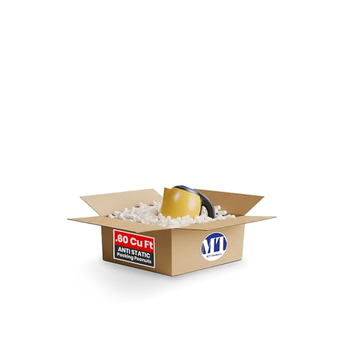 MT Products Off-White Packing Peanuts - Bulk Shipping Peanuts for Fragile Times (Approximately 0.60 Cubic Feet)
